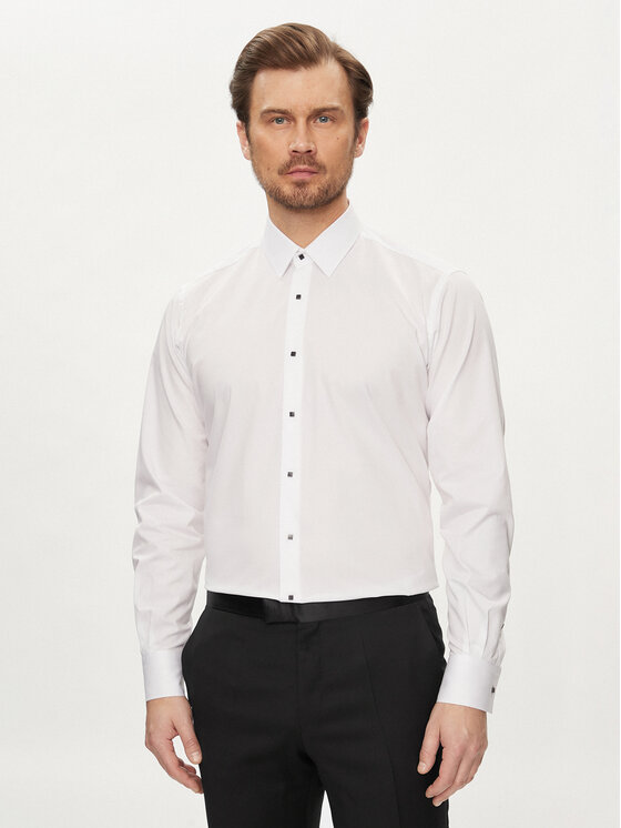 KARL LAGERFELD Košeľa 605000 Biela Modern Fit