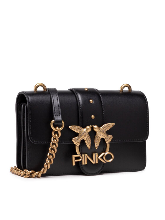 PINKO Pinko Geantă Love Mini Icon Simply 11 Cl AI 21-22 PLTT 1P22AF Y6XT Negru