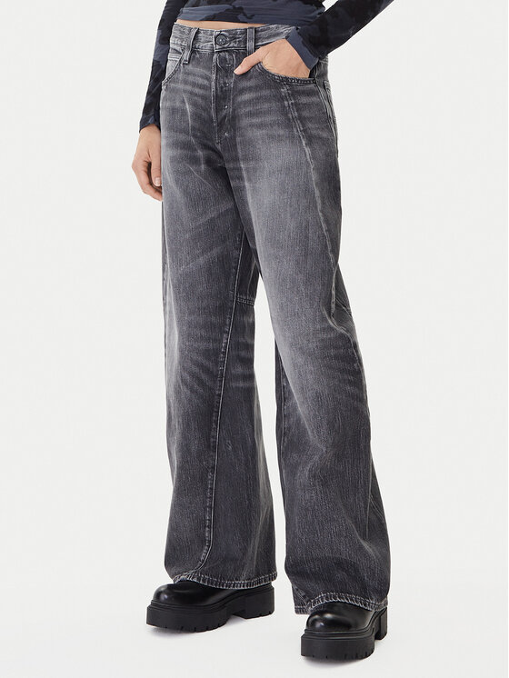 G-Star Raw G-Star Raw Blugi Contor 3D D27690-D537 Gri Wide Leg