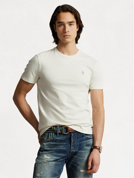 Polo Ralph Lauren Polo Ralph Lauren Tricou 710671438350 Écru Custom Slim Fit
