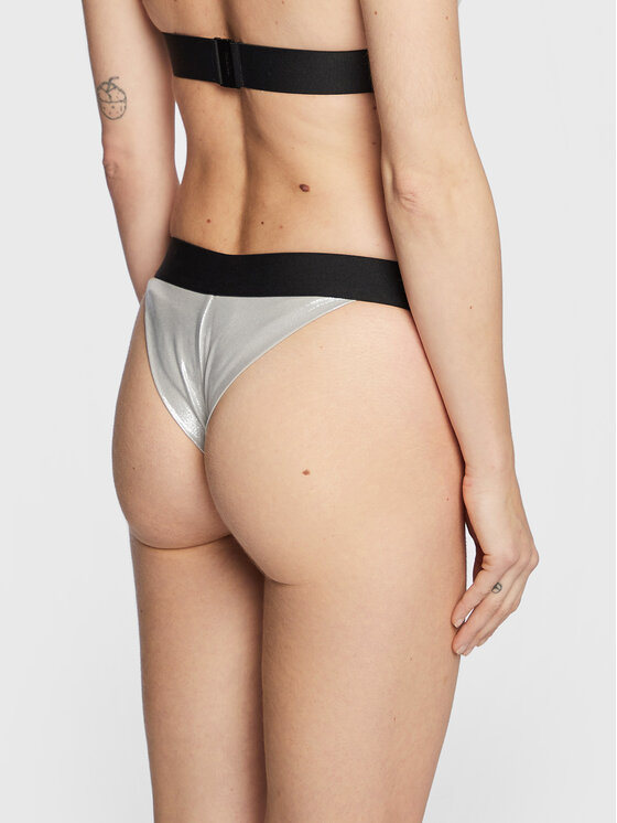 Calvin Klein Swimwear Calvin Klein Swimwear Spodní část bikin KW0KW01950 Stříbrná