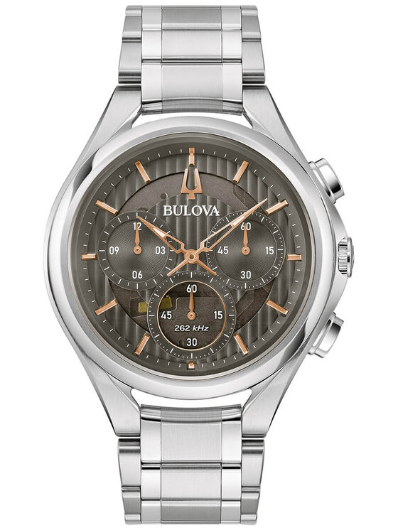 Bulova bulova Zegarek BULOVA CURV 96A298 Szary