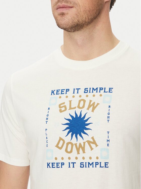 Blend Blend Тишърт 20718311 Бял Regular Fit