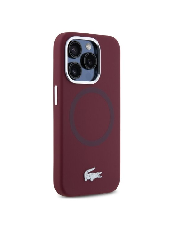 Lacoste Lacoste Etui na telefon Apple iPhone 15 Pro Max Bordowy