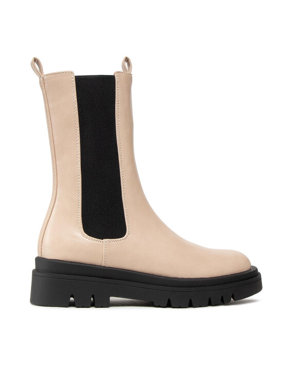 Pieces Pieces Klassische Stiefeletten Pctia Chelsea Boot 17124312 Beige
