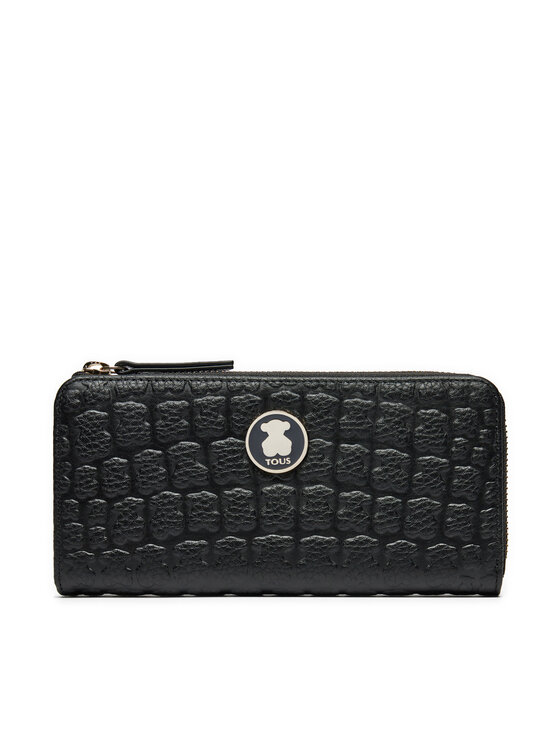 TOUS TOUS Голям дамски портфейл Kiara Sherton 2000986851 Черен