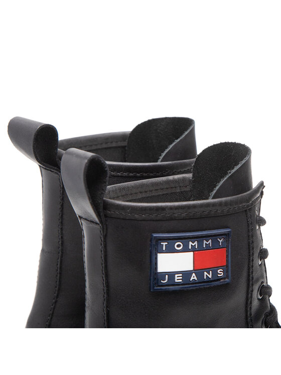 Tommy Jeans Tommy Jeans Ορειβατικά παπούτσια Lace Up Boot EN0EN01899 Μαύρο