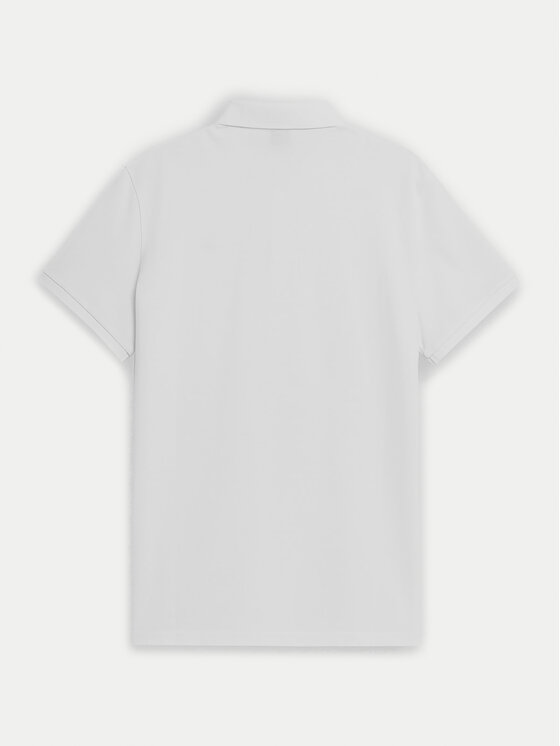 4F 4F Polokošeľa 4FWSS24TPTSM130 Biela Regular Fit