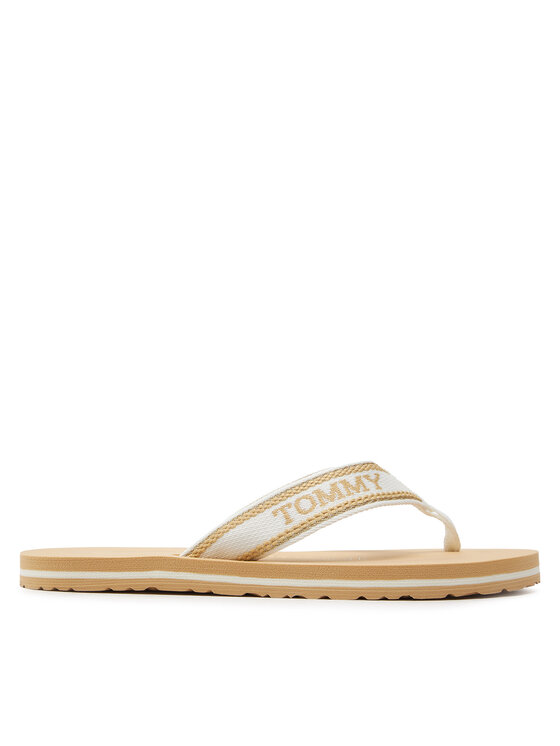 Tommy Hilfiger Tommy Hilfiger Σαγιονάρες Hilfiger Beach Sandal FW0FW07905 Μπεζ