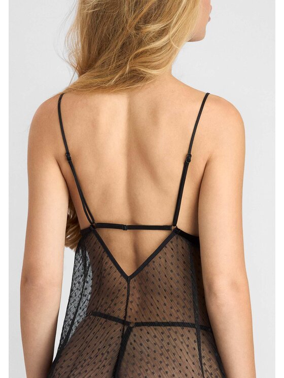 Poupée Marilyn Poupée Marilyn Koszulka piżamowa BLACK ANGEL 01 Czarny A-Line Fit