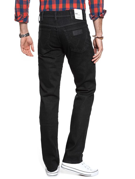 Wrangler Wrangler Pantaloni di tessuto TEXAS Nero Straight Fit