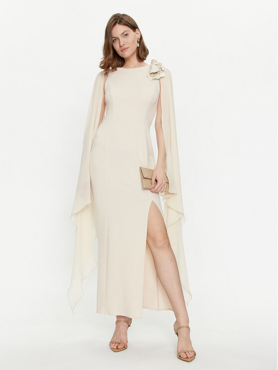 Rinascimento Rinascimento Coctailkleid CFC0117677003 Beige Regular Fit