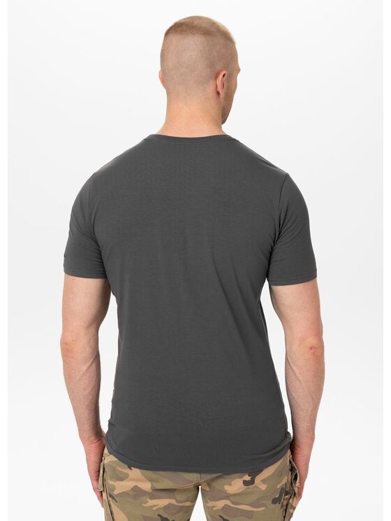 PITBULL PITBULL T-Shirt Slim Fit USA CAL Szary Regular Fit
