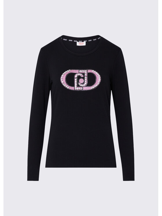 Liu Jo Liu Jo T-shirt TF6245JS003L9312 Nero Regular Fit