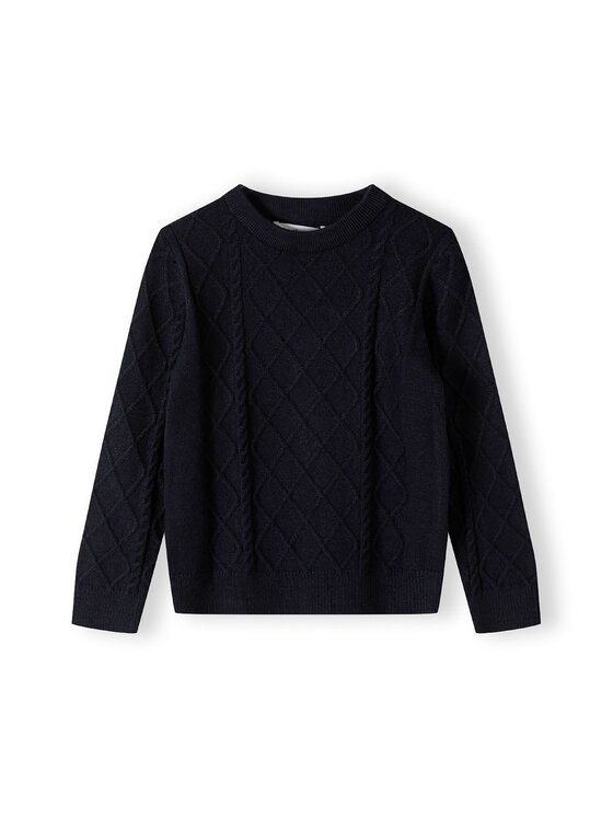 minoti minoti Sweter 27KNIT51 Granatowy Regular Fit