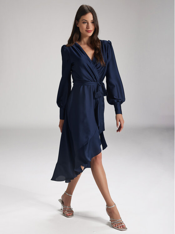Swing Swing Sukienka koktajlowa 5AE29200 Granatowy Relaxed Fit