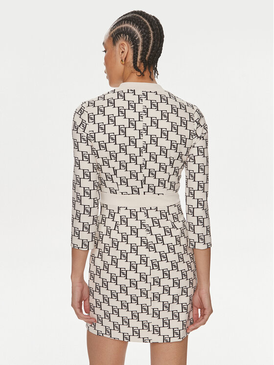 Elisabetta Franchi Elisabetta Franchi Kokteilinė suknelė AB-533-41E2-V540 Écru Regular Fit