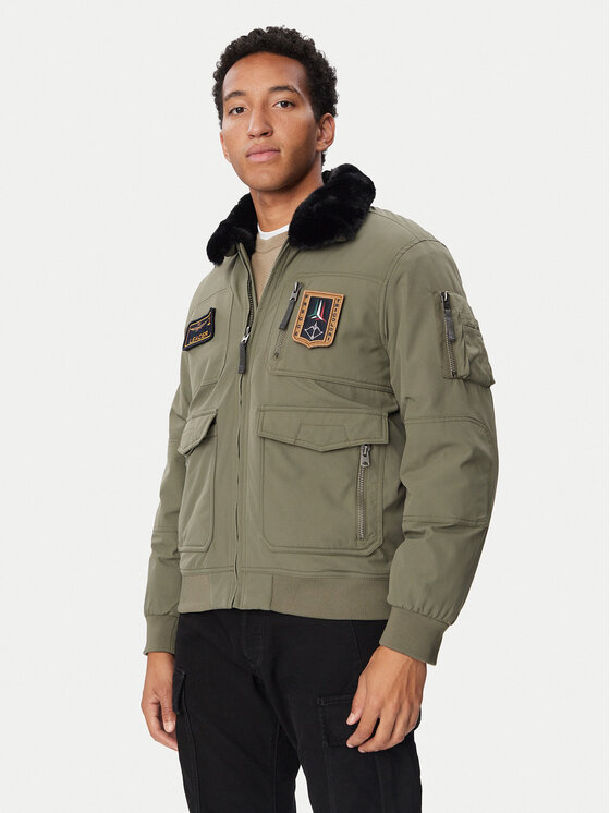 Aeronautica Militare Aeronautica Militare Demisezoninė striukė 262AB3108UCT03151 Chaki Regular Fit