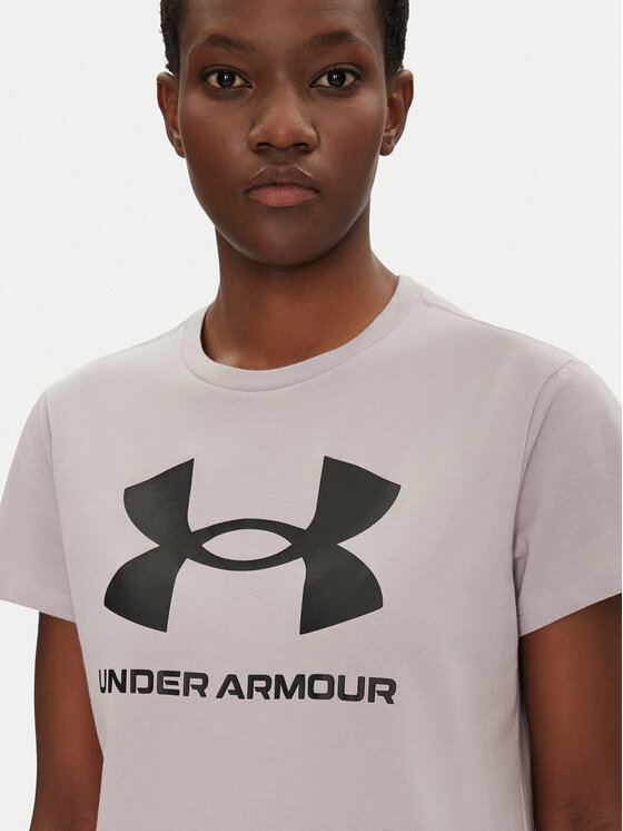 Under Armour Under Armour Тишърт Rival Logo SS 1356305 Сив Regular Fit