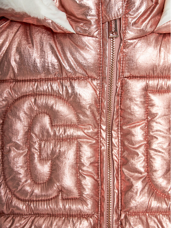 Guess Guess Пухено яке K4BL05 WEYO0 Розов Regular Fit