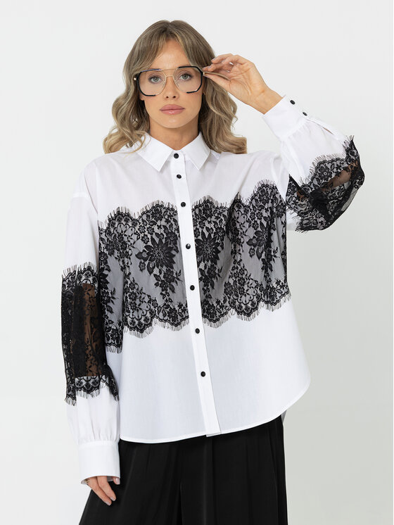LIDIA KALITA LIDIA KALITA Koszula Dorothy Biały Loose Fit