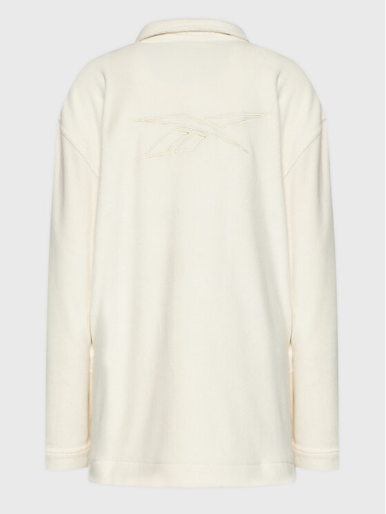 Reebok Reebok Μπουφάν μεταβατικό Winter HG1183 Εκρού Oversize