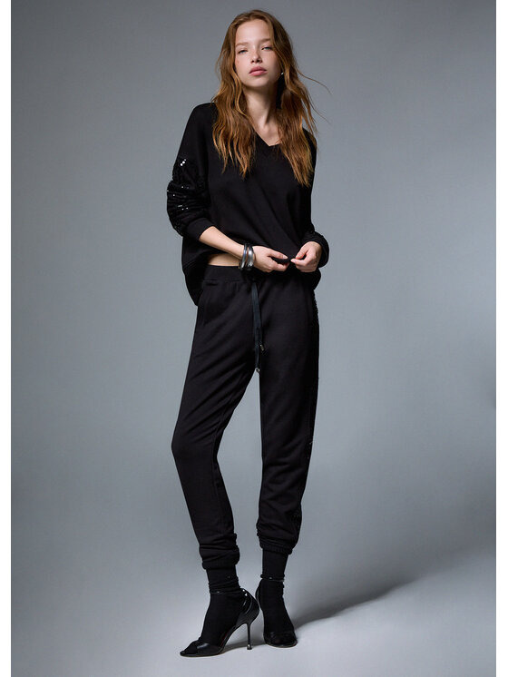 Liu Jo Liu Jo Pantaloni di tessuto TF6143FS57622222 Nero Regular Fit