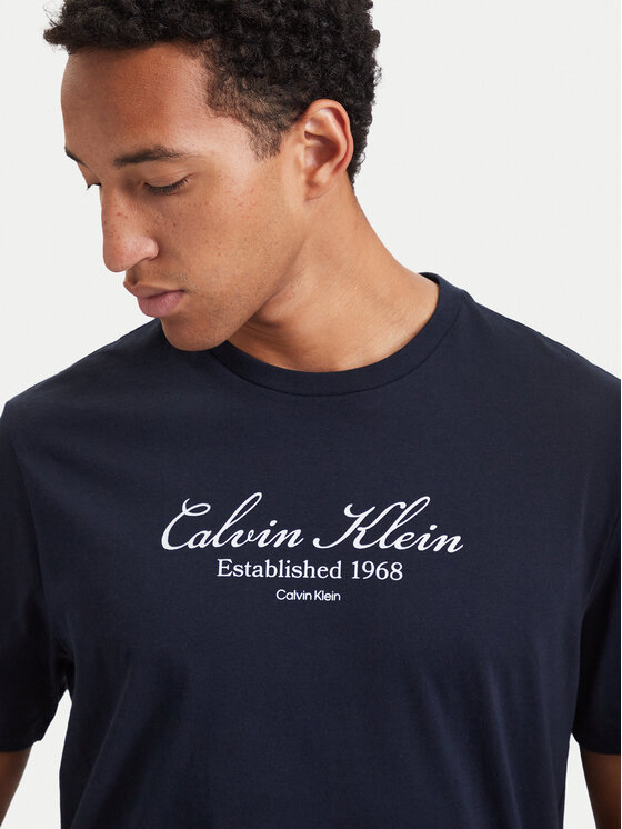 Calvin Klein Jeans Calvin Klein Jeans T-Shirt Script LV04RH830G Σκούρο μπλε Regular Fit