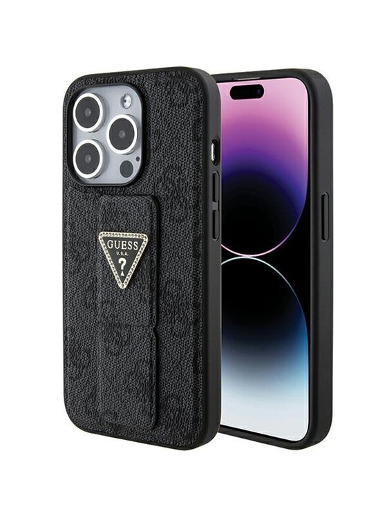 Etui na telefon Guess, Czarne, iPhone 15 Pro