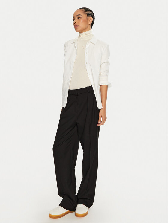 Tommy Hilfiger Tommy Hilfiger Szövet nadrág WW0WW39725 Fekete Relaxed Fit