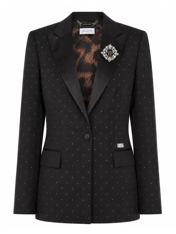 PHILIPP PLEIN PHILIPP PLEIN Marynarka 31570 Czarny Loose Fit