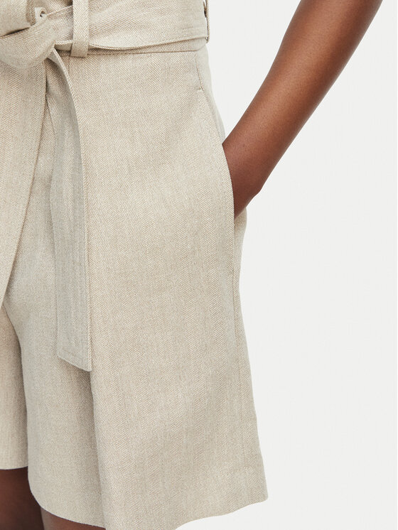 BOSS BOSS Pantaloncini di tessuto Tojuna 50558545 Beige Relaxed Fit