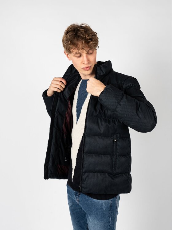 Geox Geox Μπουφάν μεταβατικό M2628Q T2956 Μαύρο Regular Fit