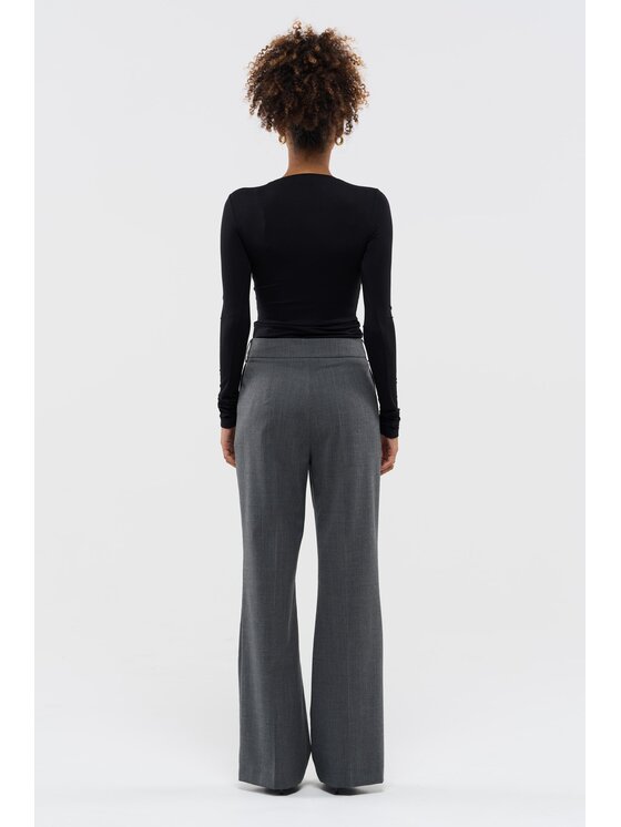 BENU BENU Spoločenské nohavice AW25 Sivá Regular Fit