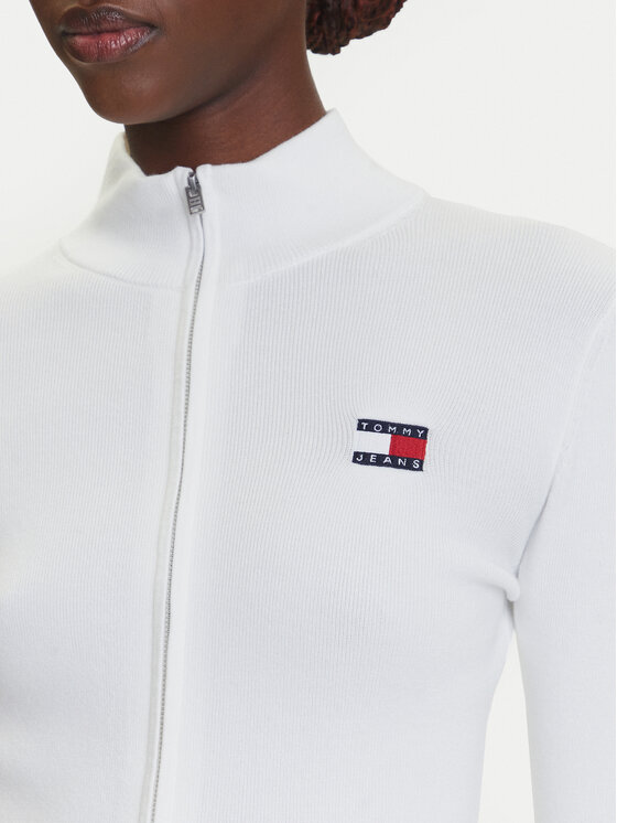 Tommy Jeans Tommy Jeans Кардиган DW0DW20967 Білий Slim Fit