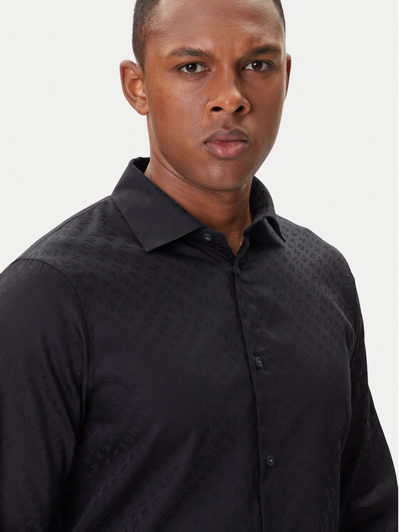Armani Exchange Armani Exchange Camicia XM001142 AF13131 FC022 Nero Regular Fit