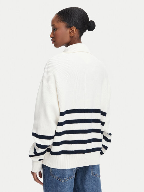 Tommy Jeans Tommy Jeans Kampsun DW0DW22928 Kreemjas Regular Fit
