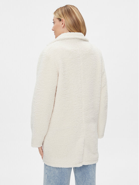 Vila Vila Cappotto in shearling Lilla 14095452 Écru Regular Fit