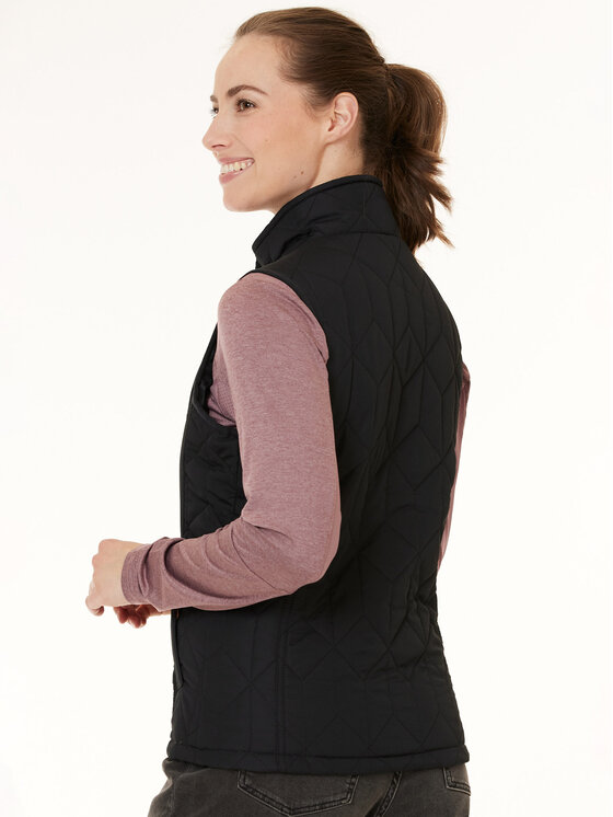 Weather Report Weather Report Αμάνικο Μπουφάν Peggy WR213545 Μαύρο Regular Fit