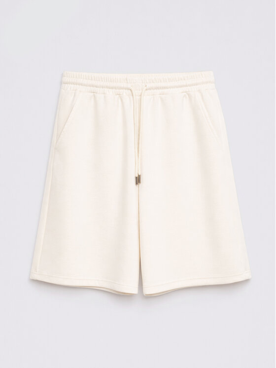 BIG STAR BIG STAR Bermudy LUNARAS Kremowy Basic Fit