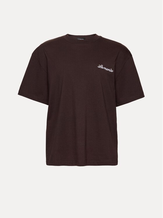 La Mania La Mania T-Shirt CARENA Brązowy Basic Fit