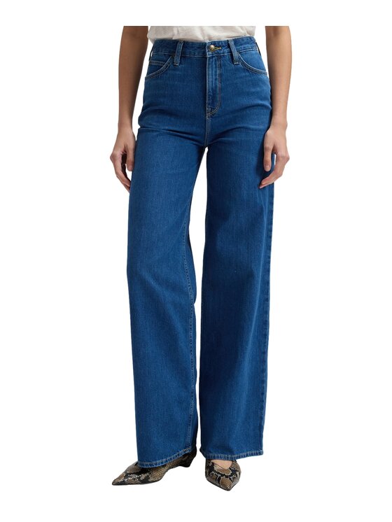 Lee Lee Jeansy 112376786 Niebieski Bootcut Fit