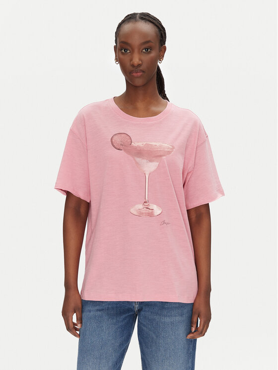 BOSS BOSS T-Shirt C_Eband_4 50540433 Růžová Relaxed Fit
