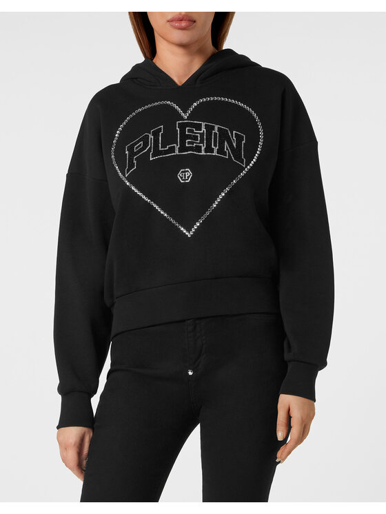 PHILIPP PLEIN PHILIPP PLEIN Mikina 19445 Čierna Regular Fit