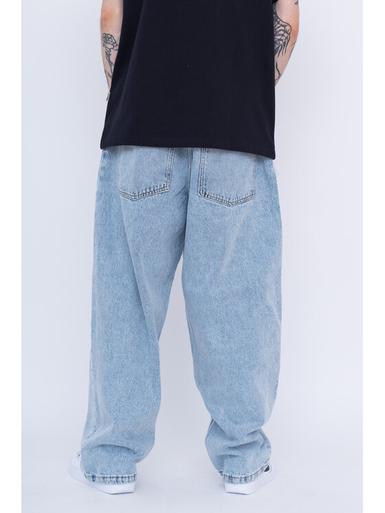 Kamuflage Kamuflage Jeansy Way Too Big Niebieski Baggy Fit
