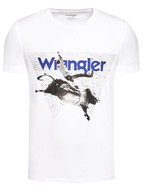 Wrangler Wrangler T-shirt Photo W W7G7D3989 112131834 Bianco Regular Fit