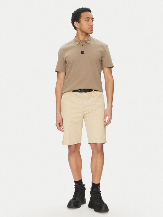 HUGO HUGO Polo majica Deabono_D 50517638 Rjava Regular Fit