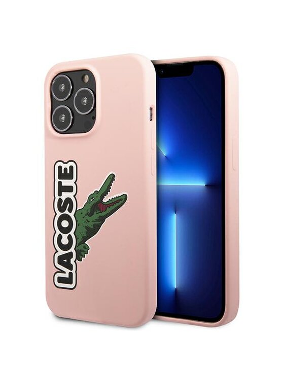 Etui na telefon Lacoste, Różowe, iPhone 13 Pro Max