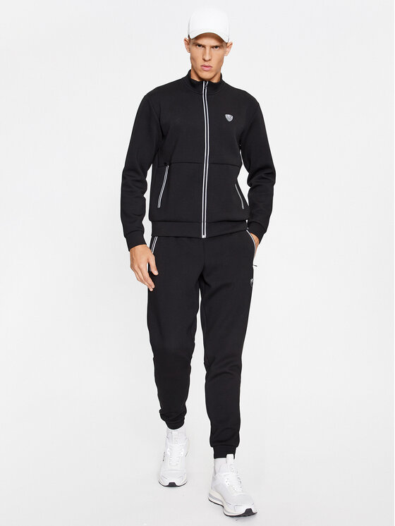 EA7 Emporio Armani EA7 Emporio Armani Mikina 8NPM19 PJ4EZ 1200 Černá Regular Fit
