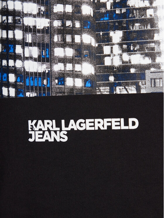 Karl Lagerfeld Jeans Karl Lagerfeld Jeans T-Shirt A4M17025 Černá Regular Fit